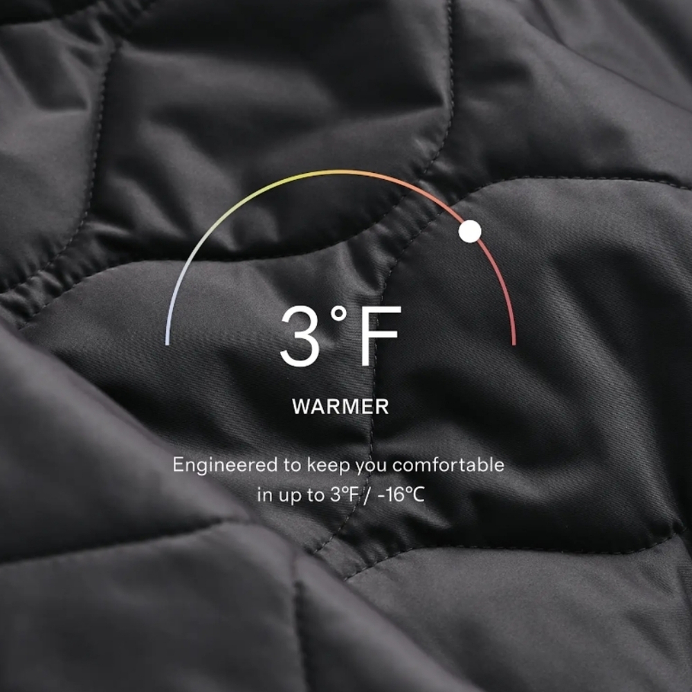 Quince Featherless Quilted Long Puffer Jacket - black - Picture 8 of 16